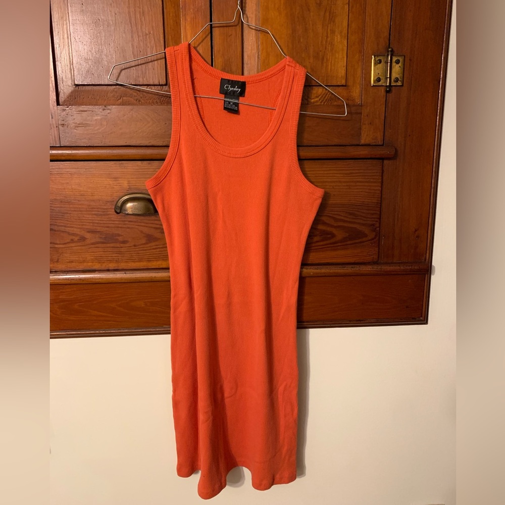Cute orange dress simple